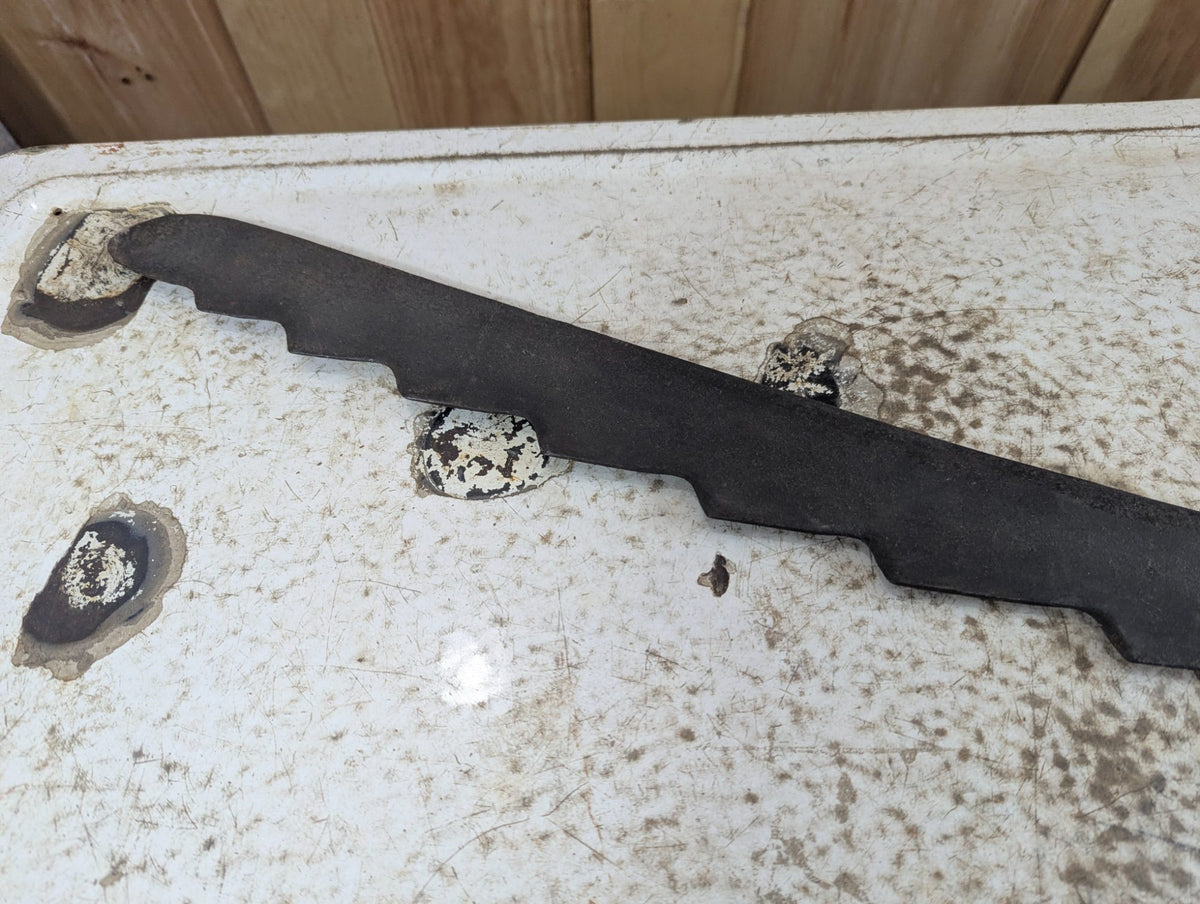 Antique Hand-Forged Hay Saw with Wooden Handles