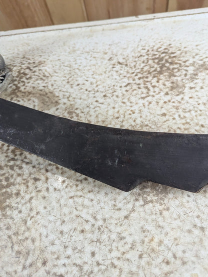 Antique Hand-Forged Hay Saw with Wooden Handles