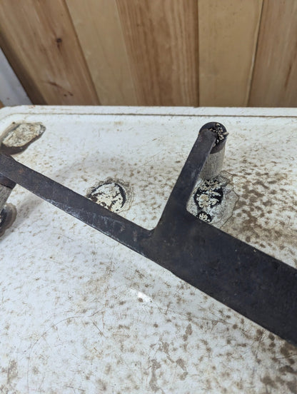 Antique Hand-Forged Hay Saw with Wooden Handles