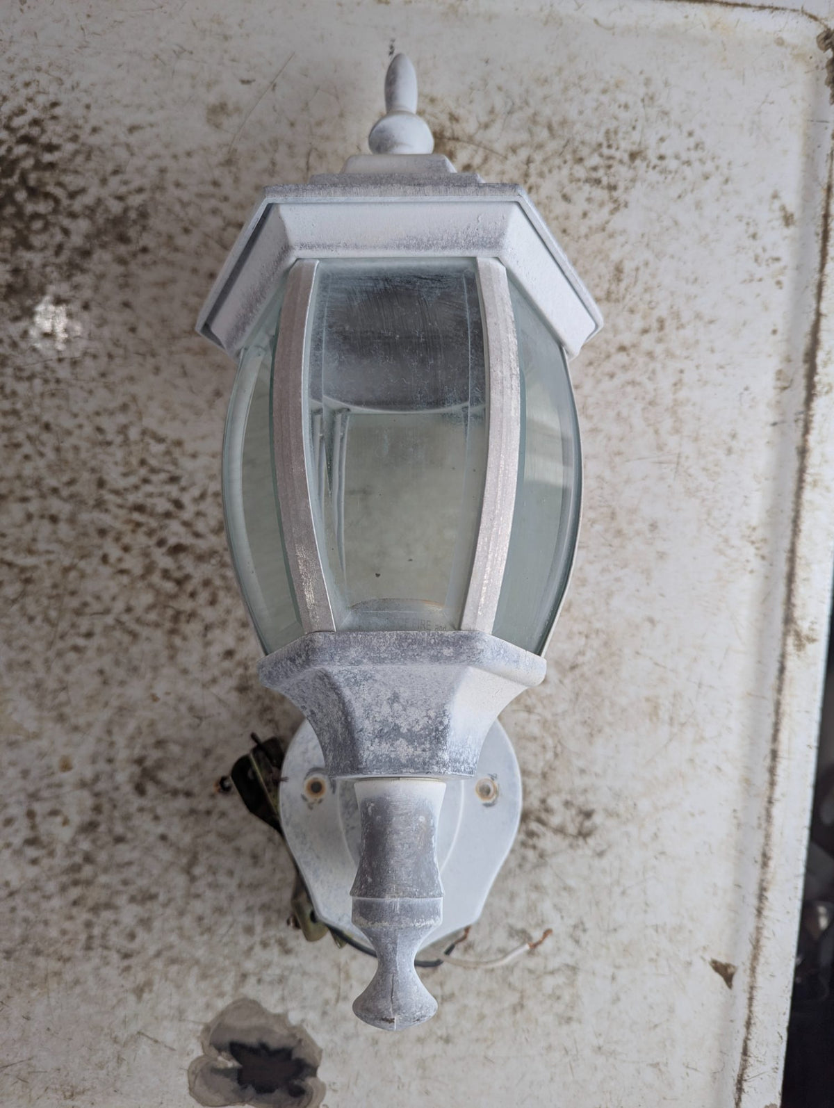 Aluminum Outdoor Wall Lantern with Beveled Glass Panels