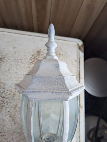 Aluminum Outdoor Wall Lantern with Beveled Glass Panels