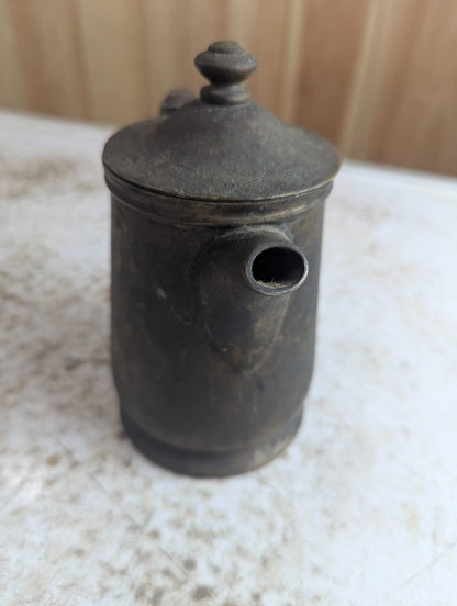 1920s Grand Silver Co. Nickel Silver Hotel Coffee Pot with Hinged Lid