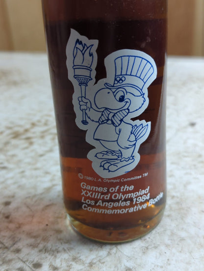 1980s Coca-Cola Los Angeles 1984 Olympic Commemorative Glass Bottle