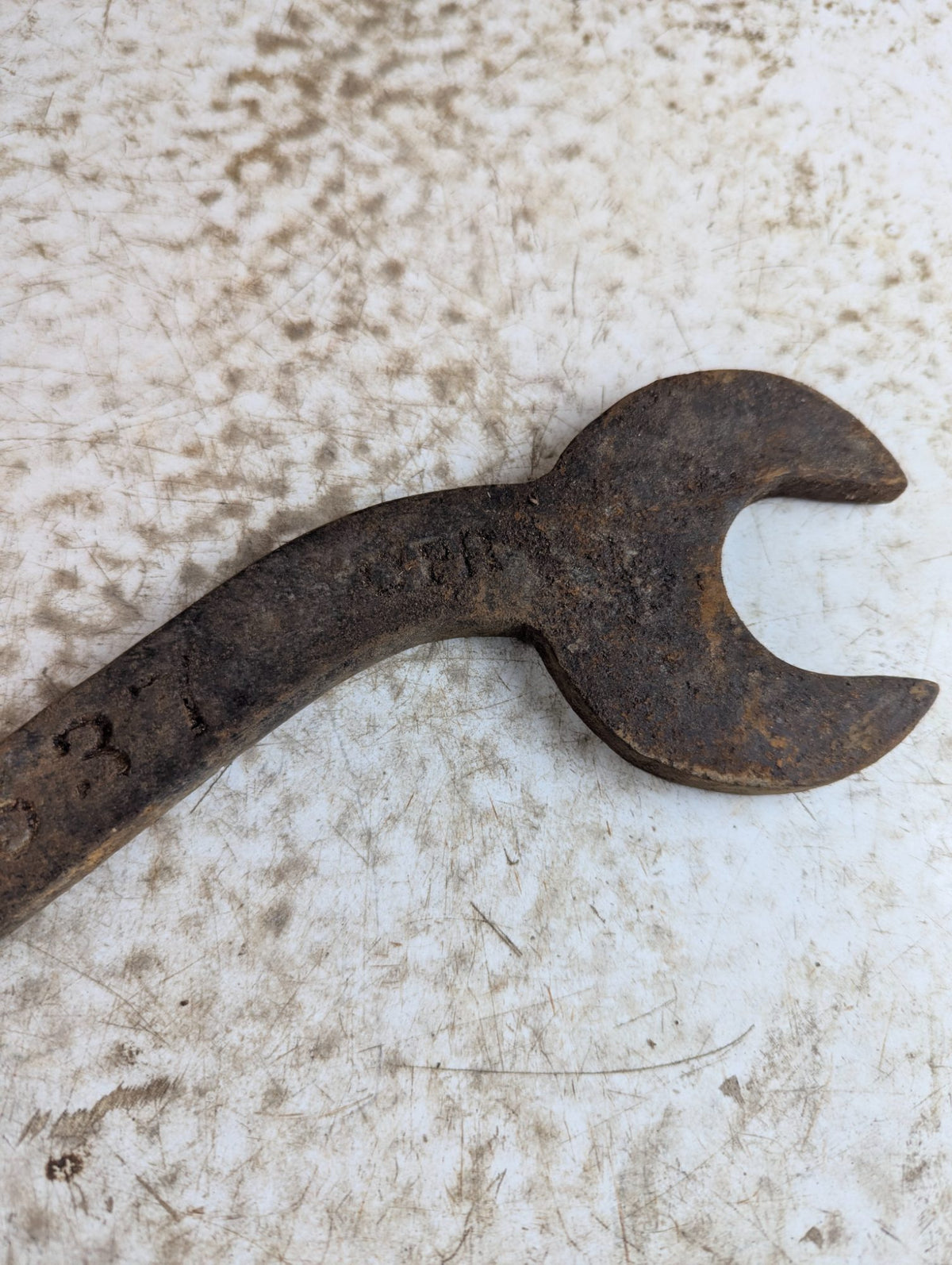 Vintage CPR Double-Ended Iron Railroad Wrench S-Shape