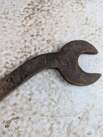 Vintage CPR Double-Ended Iron Railroad Wrench S-Shape