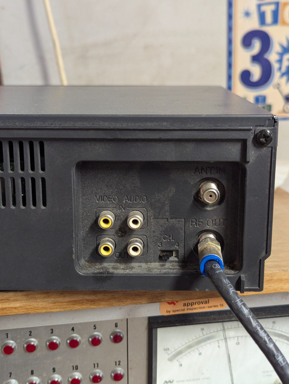 Vintage GE VG4061 Four Head VHS VCR Video Cassette Recorder