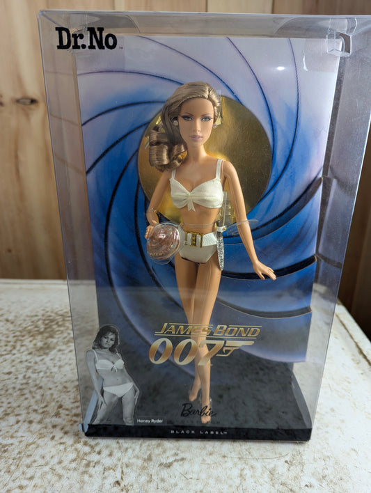 James Bond 007 Dr. No Honey Ryder Barbie Doll Black Label Mattel R4464 NRFB