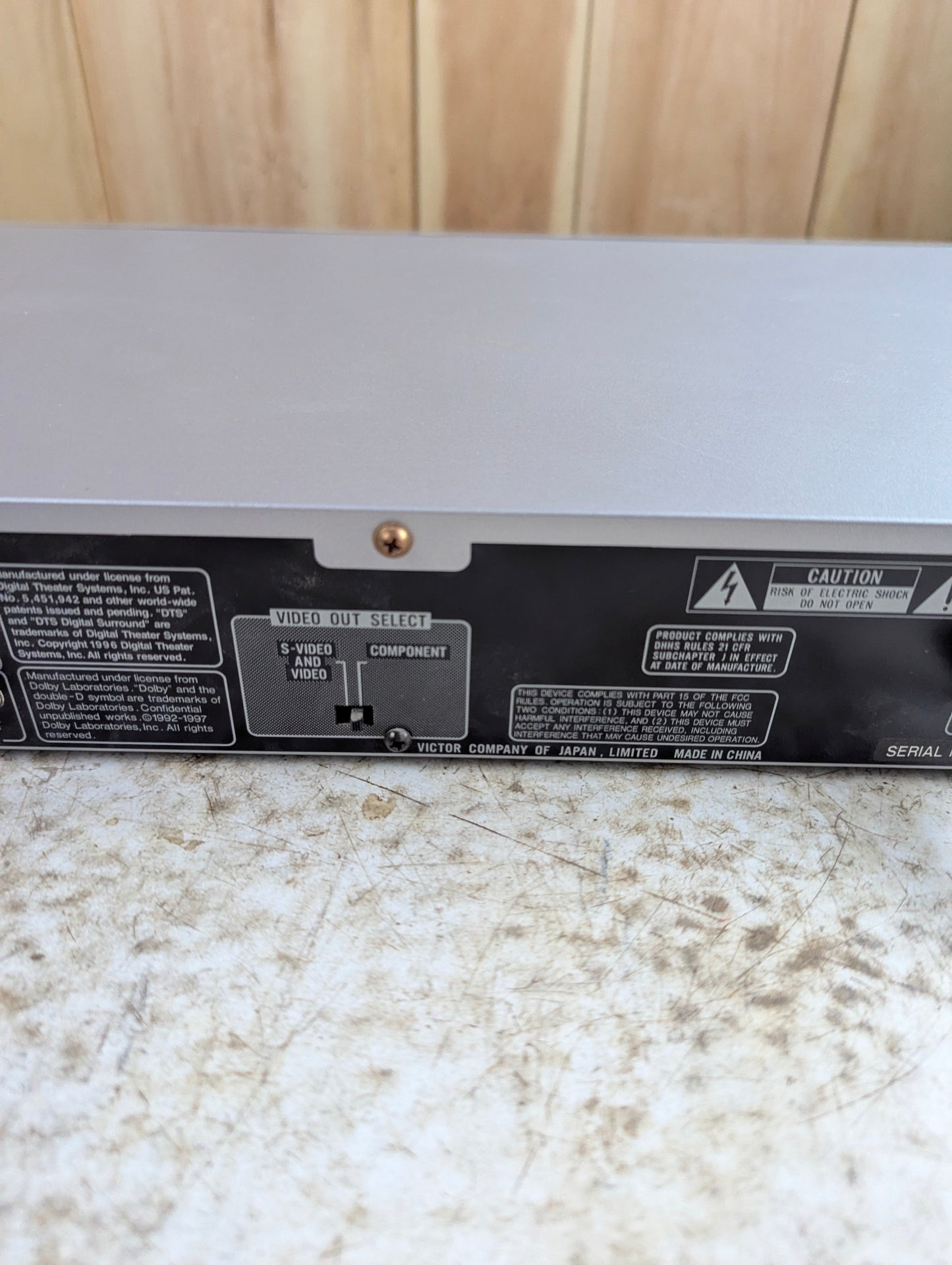 JVC DVD Player Model XV-S302 no Remote - Tested and Working - view 5