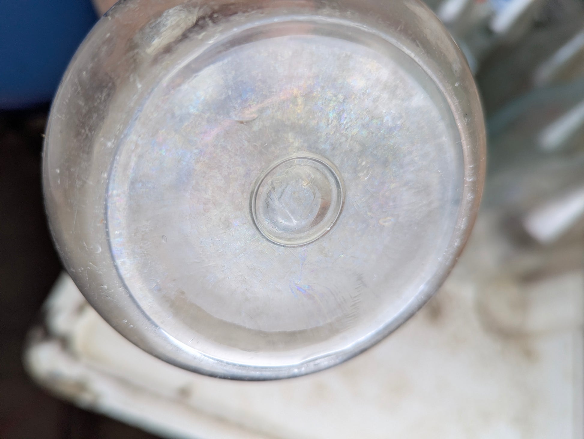 Kingston Milk Distributors Embossed Quart Glass Milk Bottle - view 4