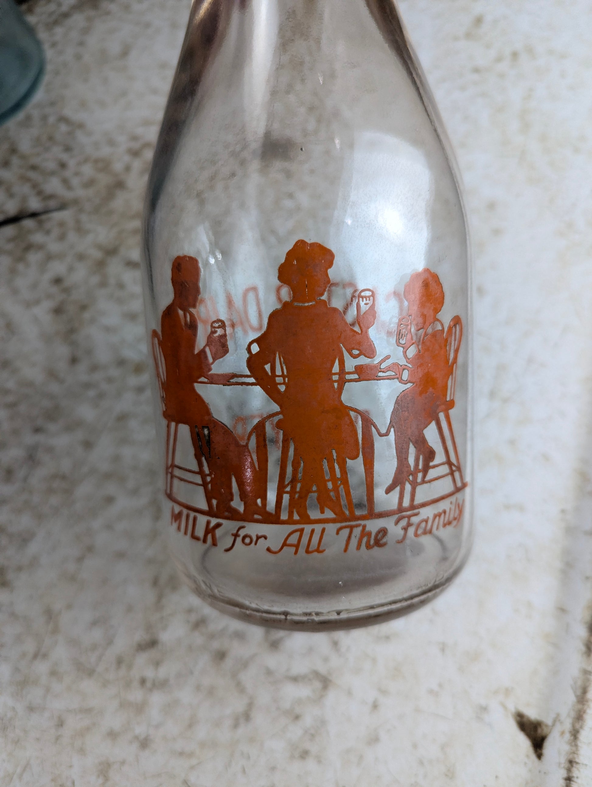 Lancaster Dairy F.D. Layer Quart Milk Bottle - view 3