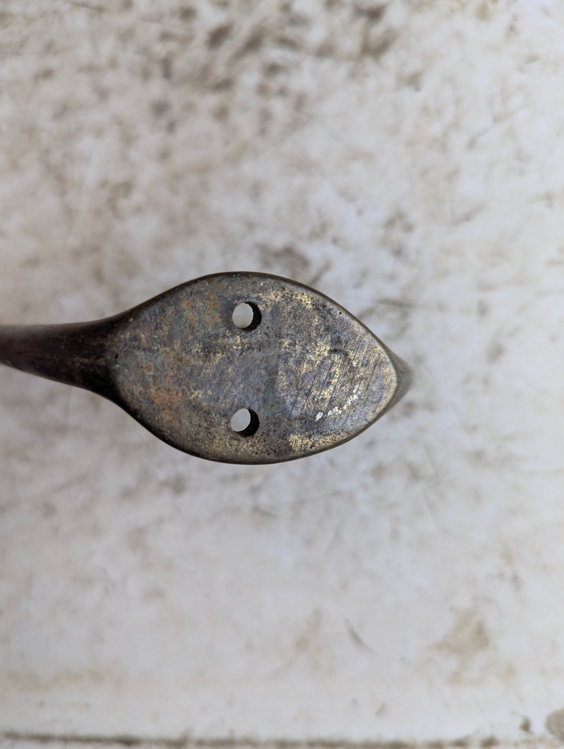 Large Brass Wall Hook - view 3