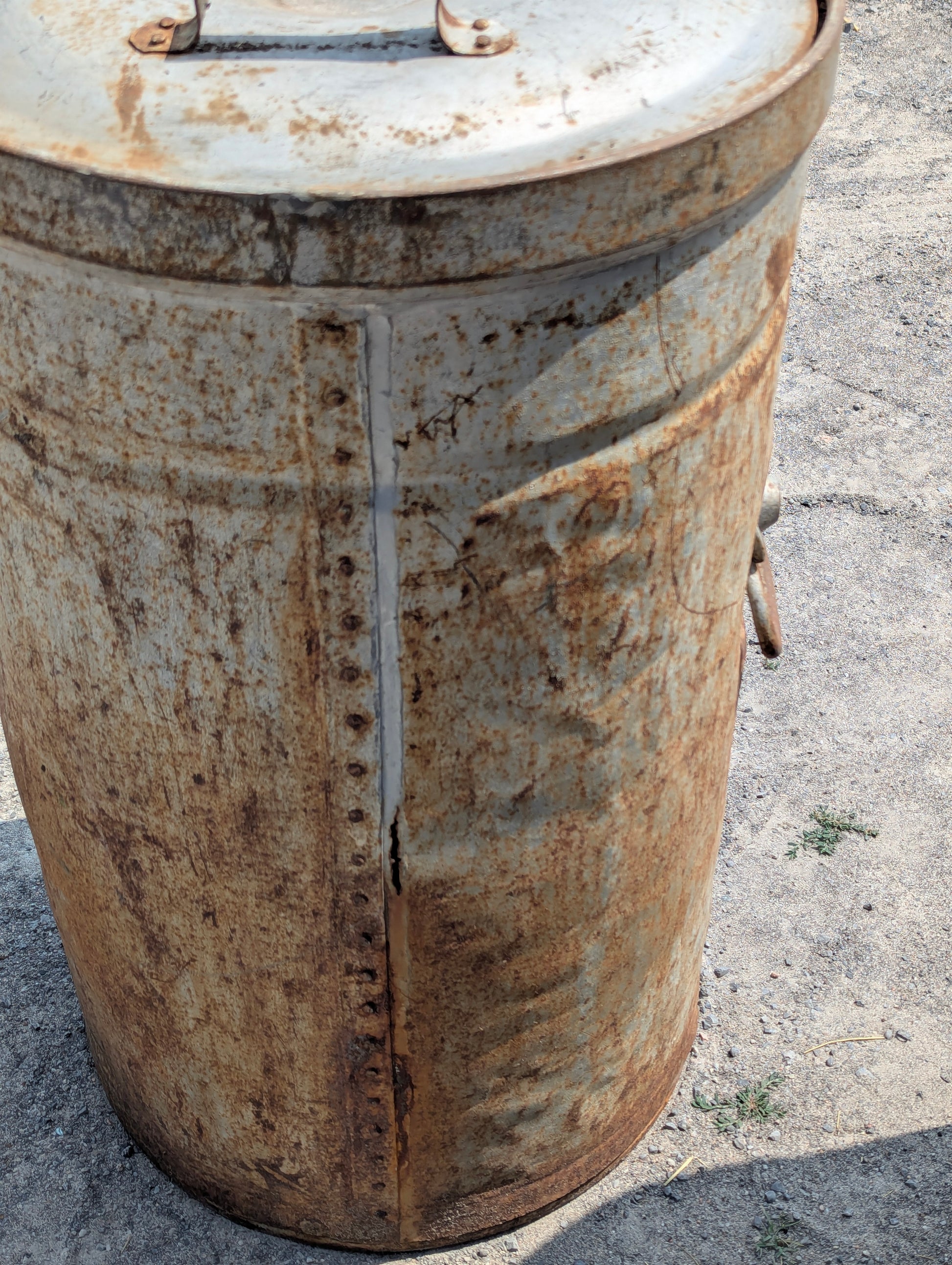 Large Vintage Metal Dairy Cans - view 4