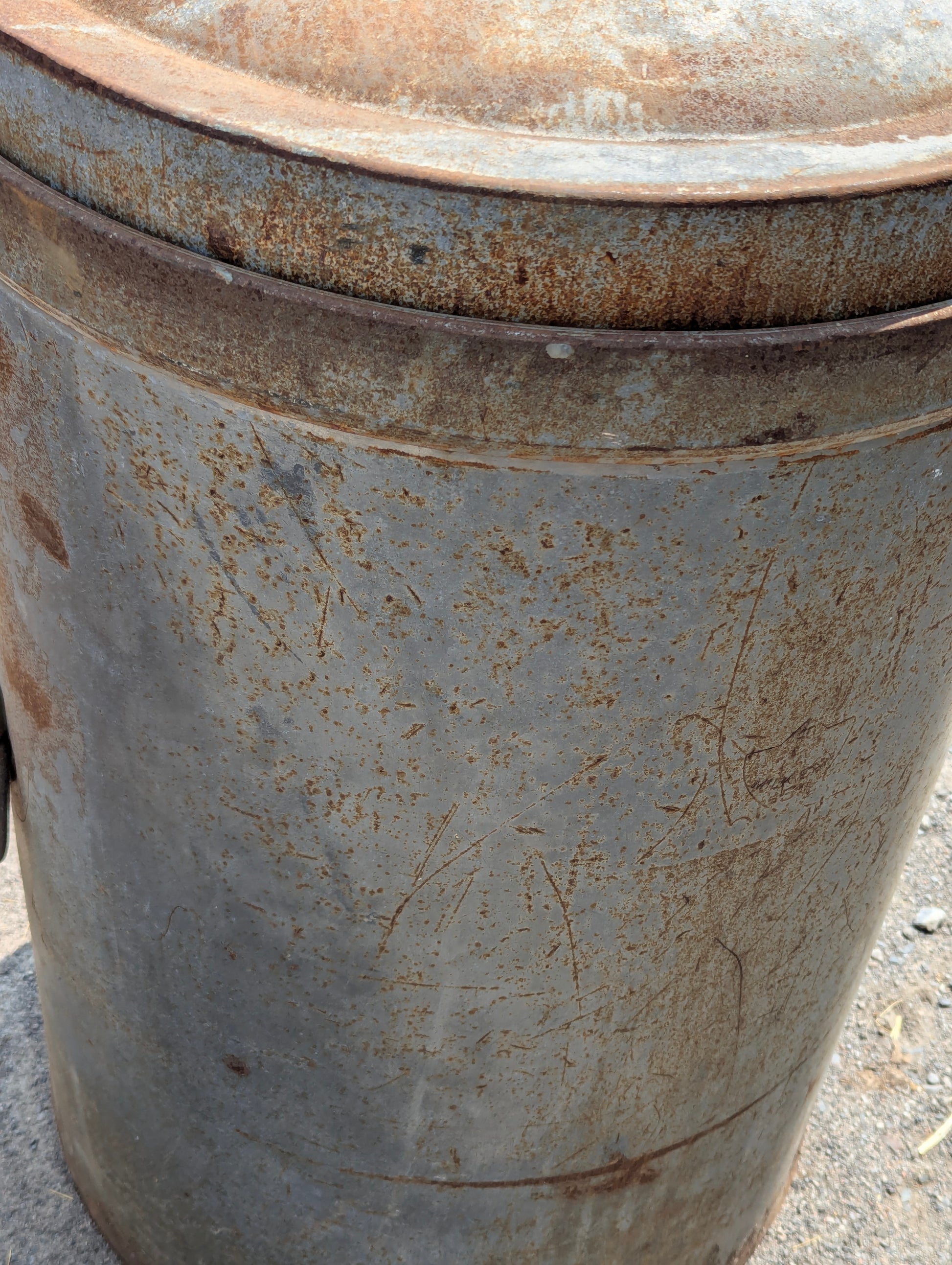 Large Vintage Metal Dairy Cans - view 5