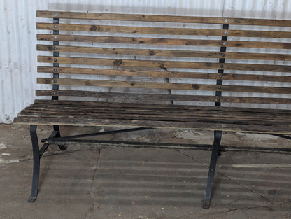 Long Railway Station Bench - view 2