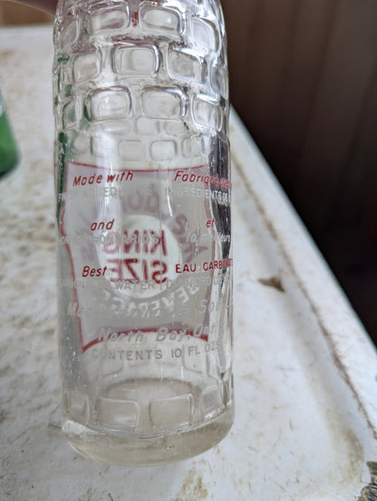 Macdonald's Beverages King Size North Bay 10oz Clear Glass ACL Soda Bottle - view 5