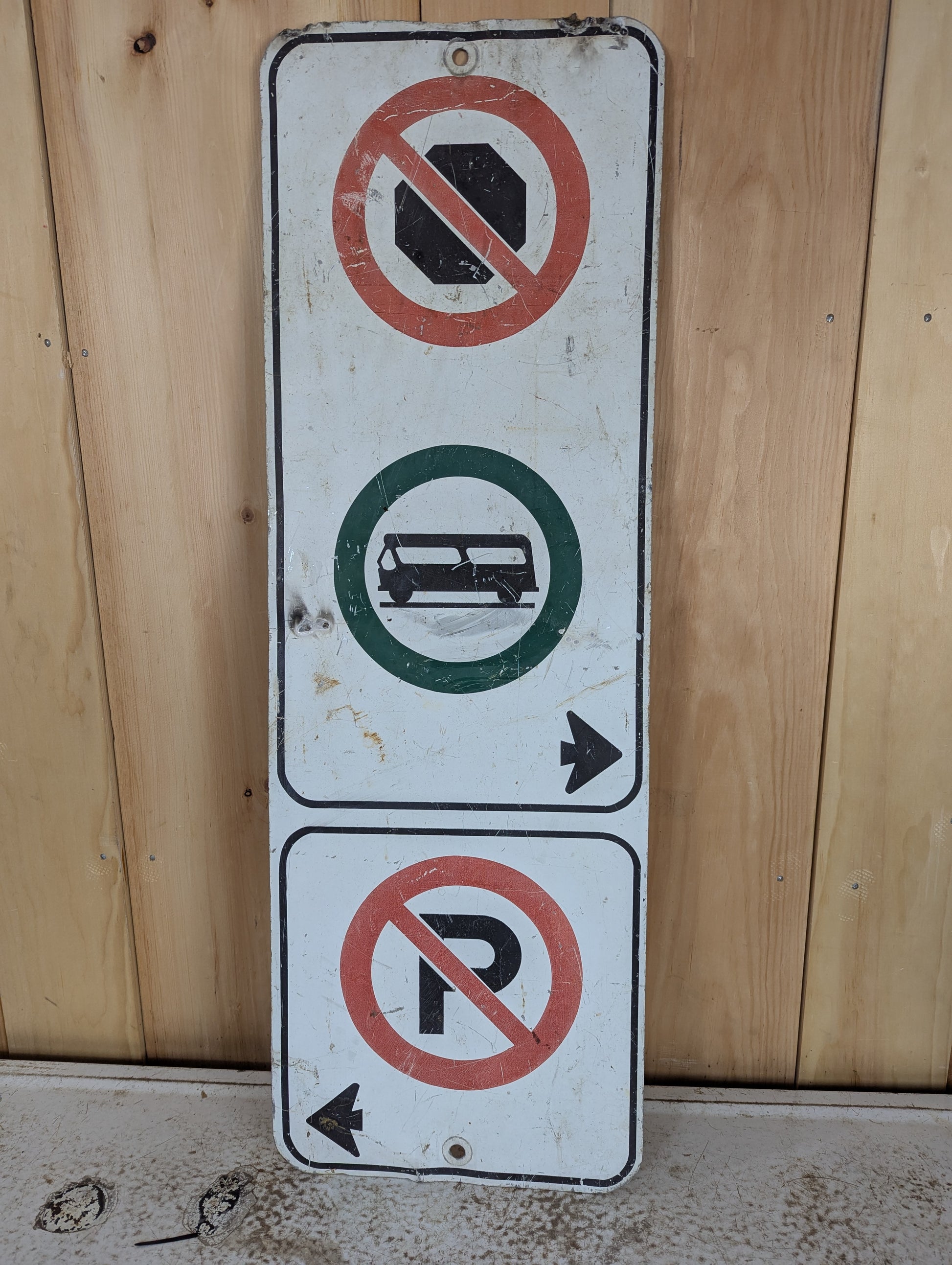 Metal 3 Section Road Sign - view 4