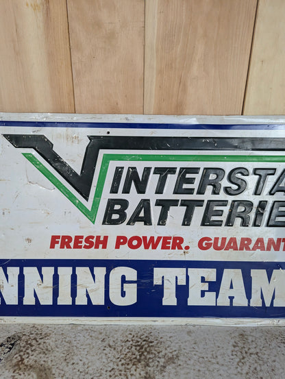 Metal Interstate Batteries Sign - view 3