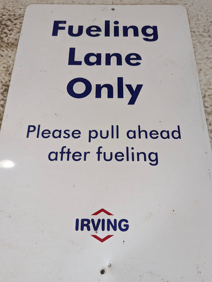 Metal Irving Station Sign - view 2