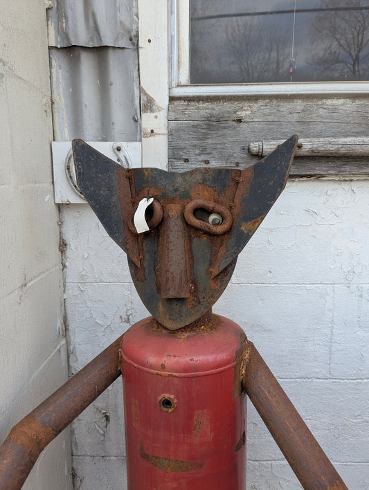 Metal Scrap Art Man