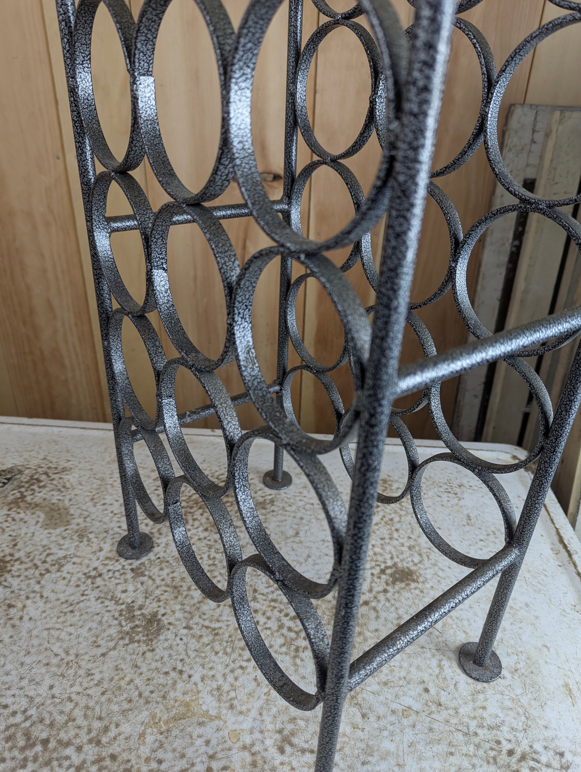 Metal Standing 16 Bottle Wine Rack - view 4