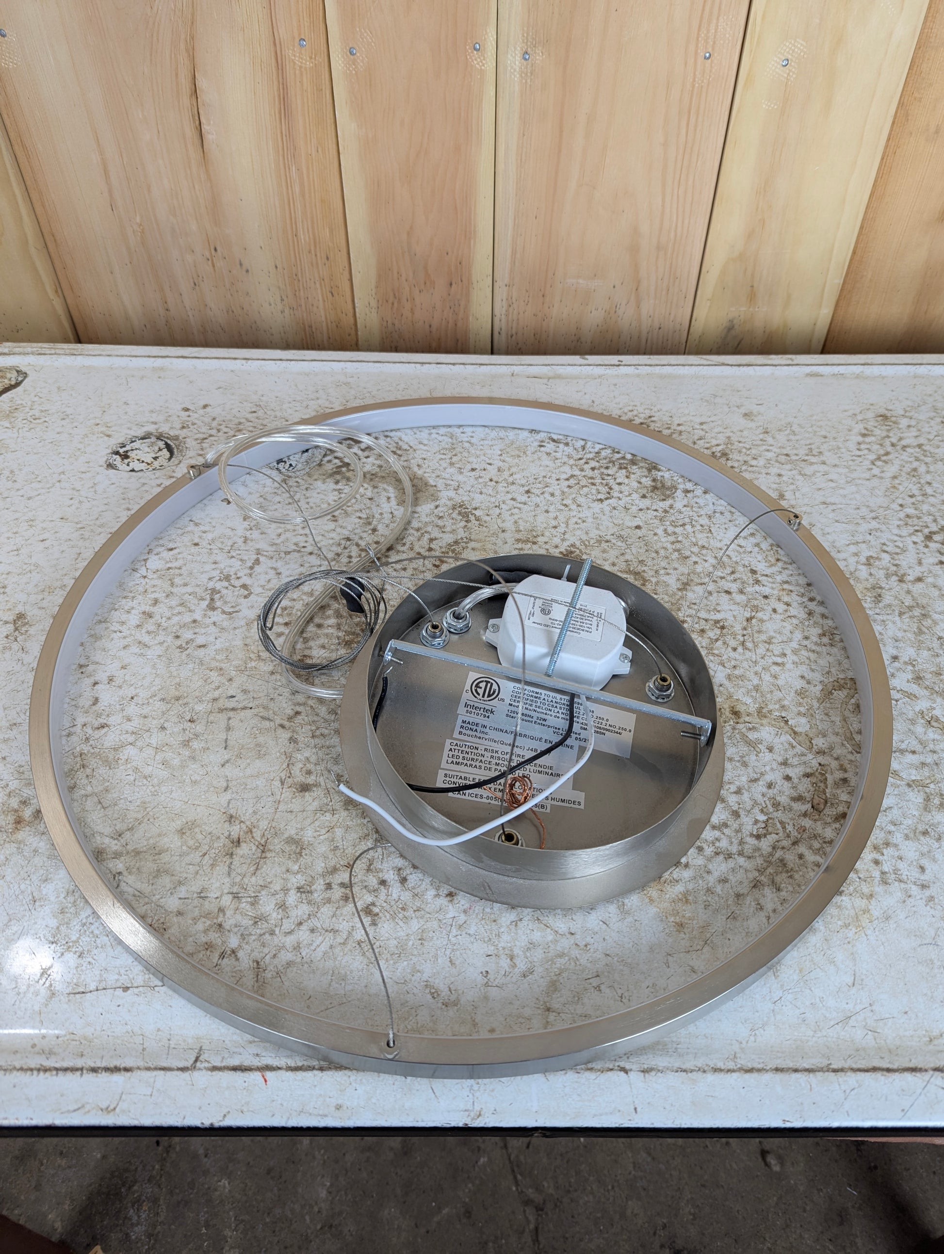 Modern LED Hanging Ring Light Fixture - view 3