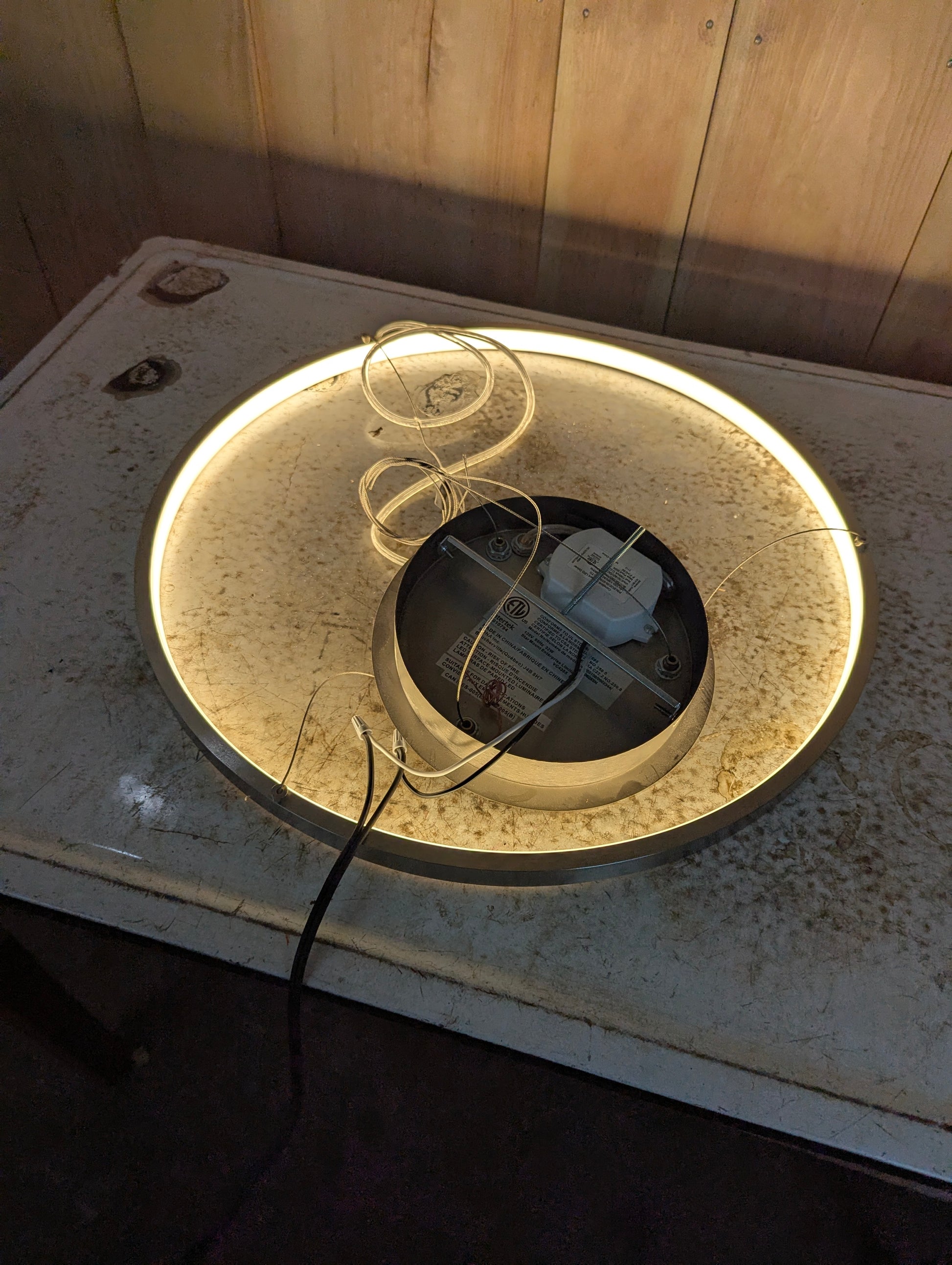 Modern LED Hanging Ring Light Fixture - view 4
