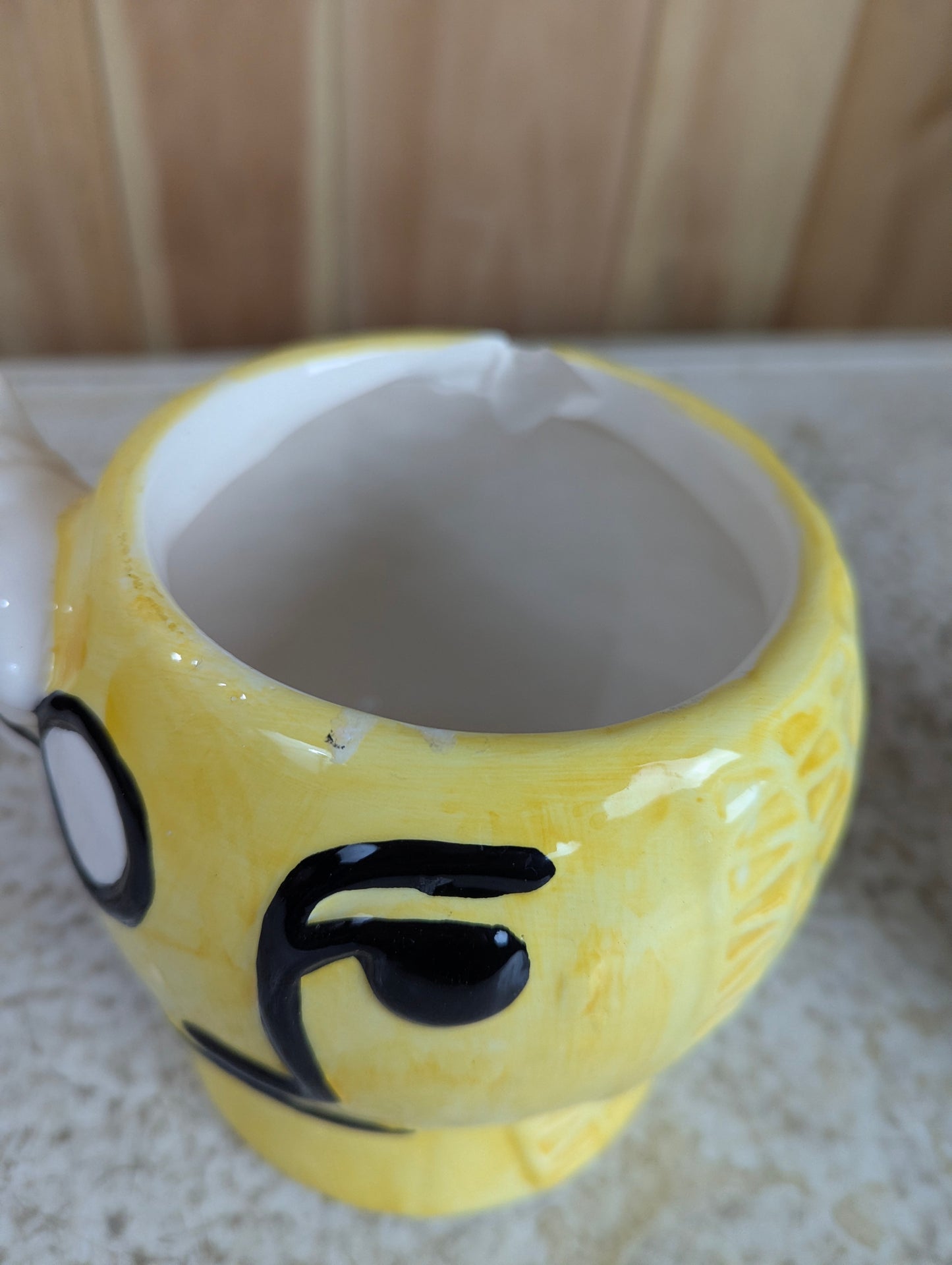 Mr. Peanut Cookie Jar- chipped rim - view 4