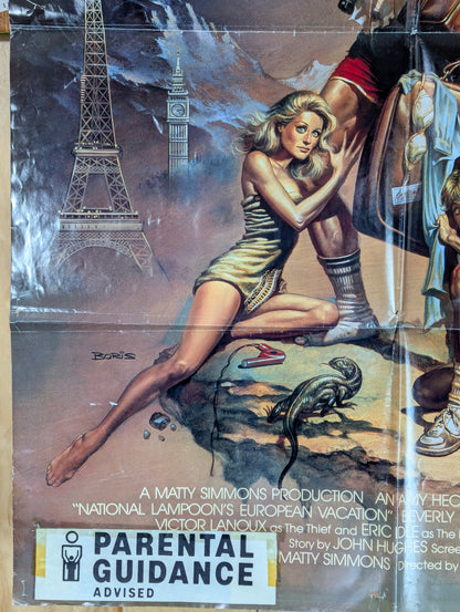 National Lampoon's European Vacation (1985) Original Folded One Sheet Movie Poster - view 3