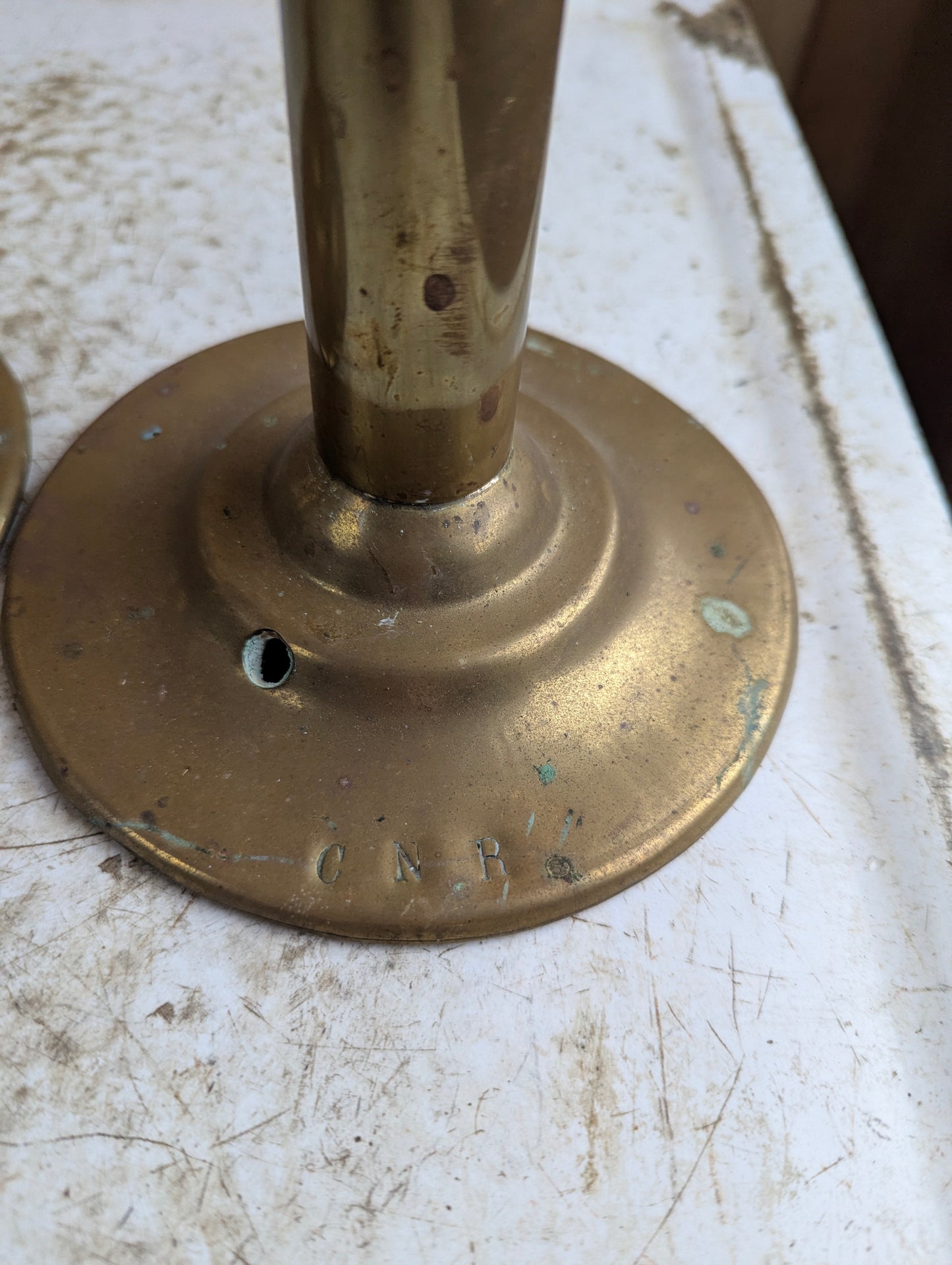 Pair of Antique HL Piper Montreal CNR Retrofitted Oil Lamps - view 4