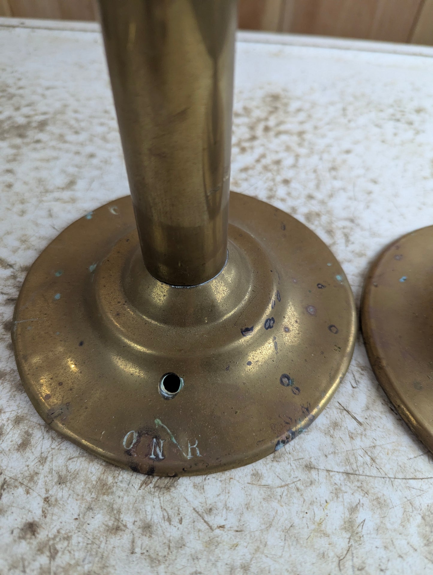 Pair of Antique HL Piper Montreal CNR Retrofitted Oil Lamps - view 5