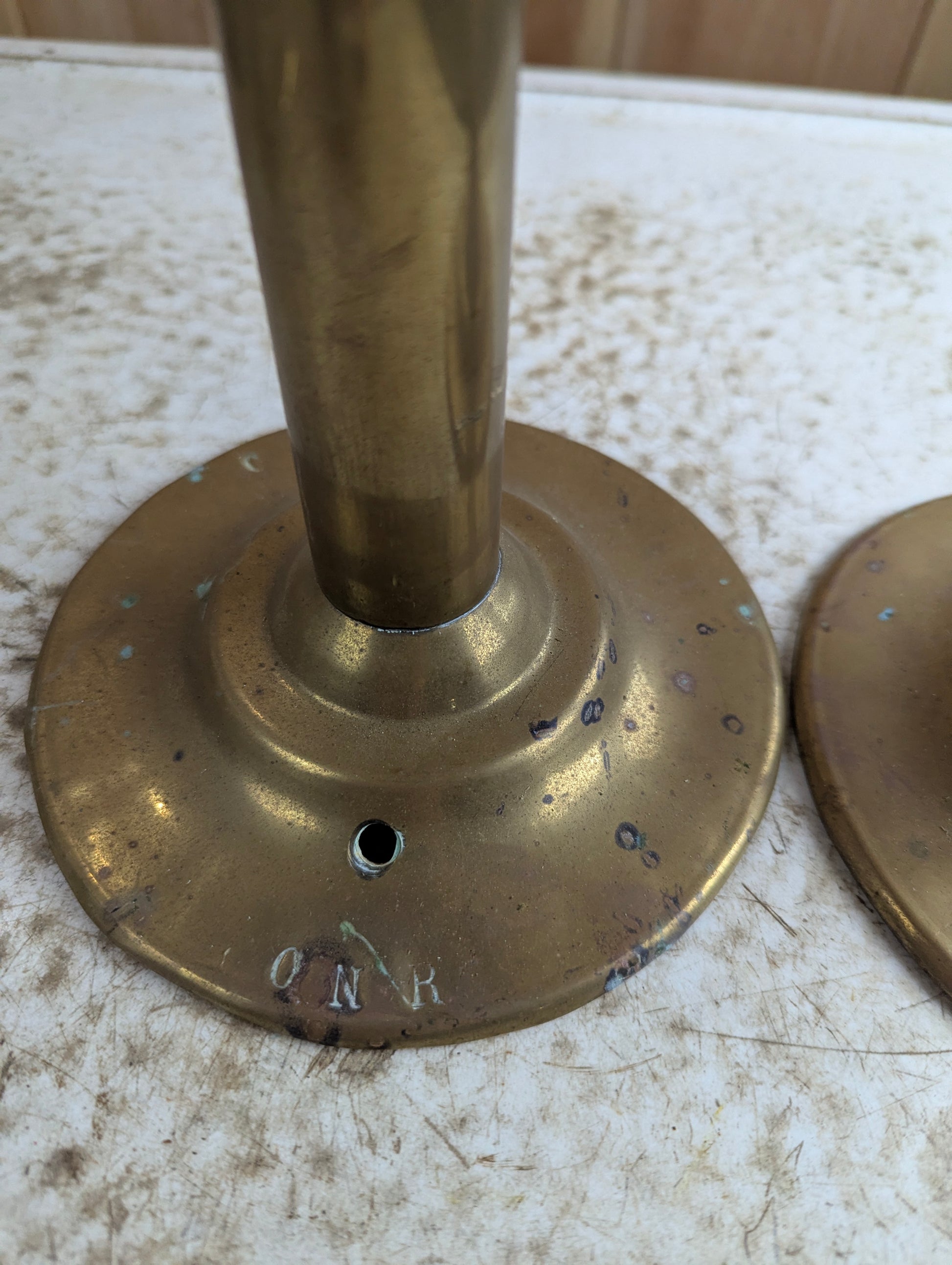 Pair of Antique HL Piper Montreal CNR Retrofitted Oil Lamps - view 5