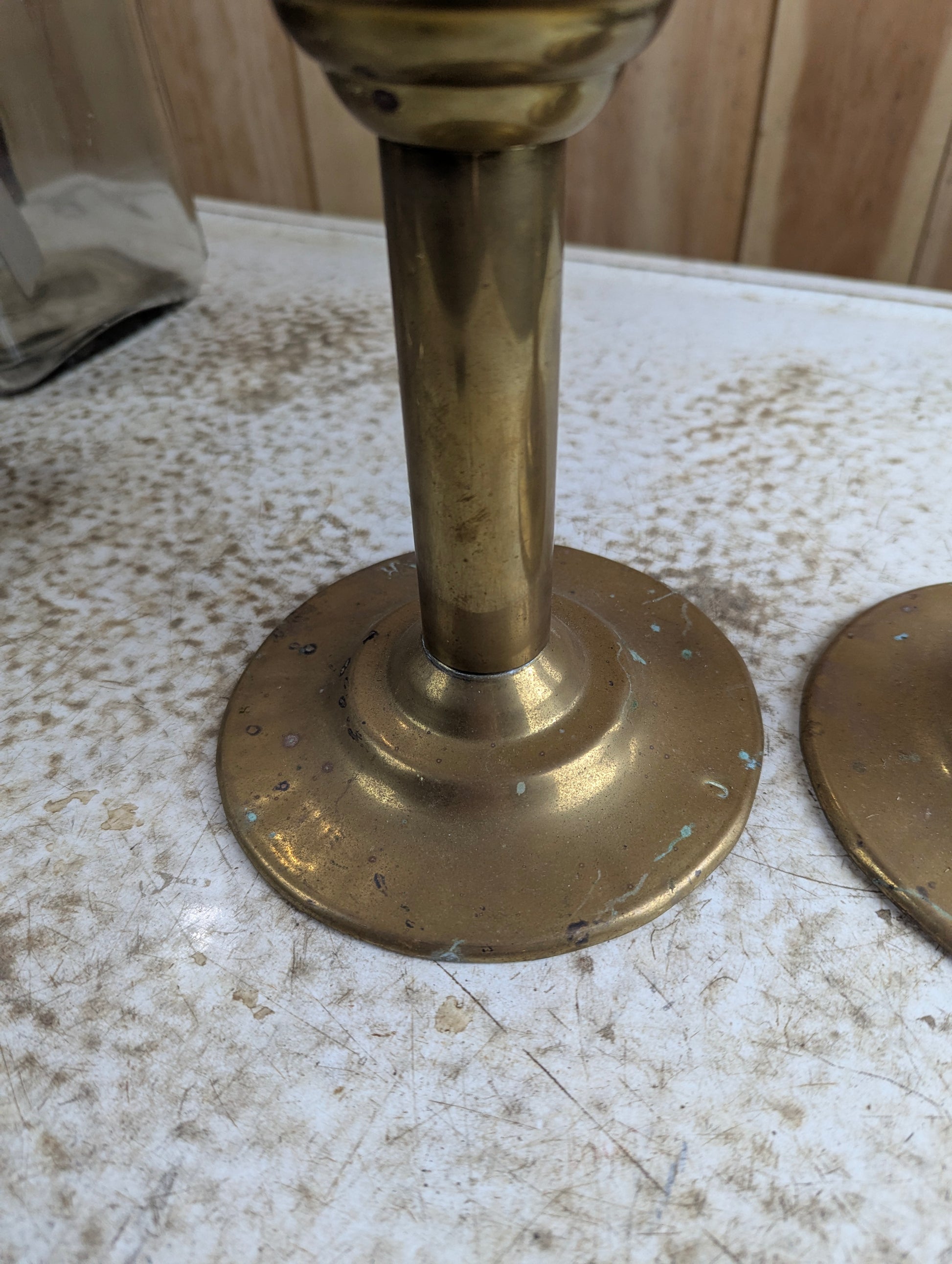 Pair of Antique HL Piper Montreal CNR Retrofitted Oil Lamps - view 7