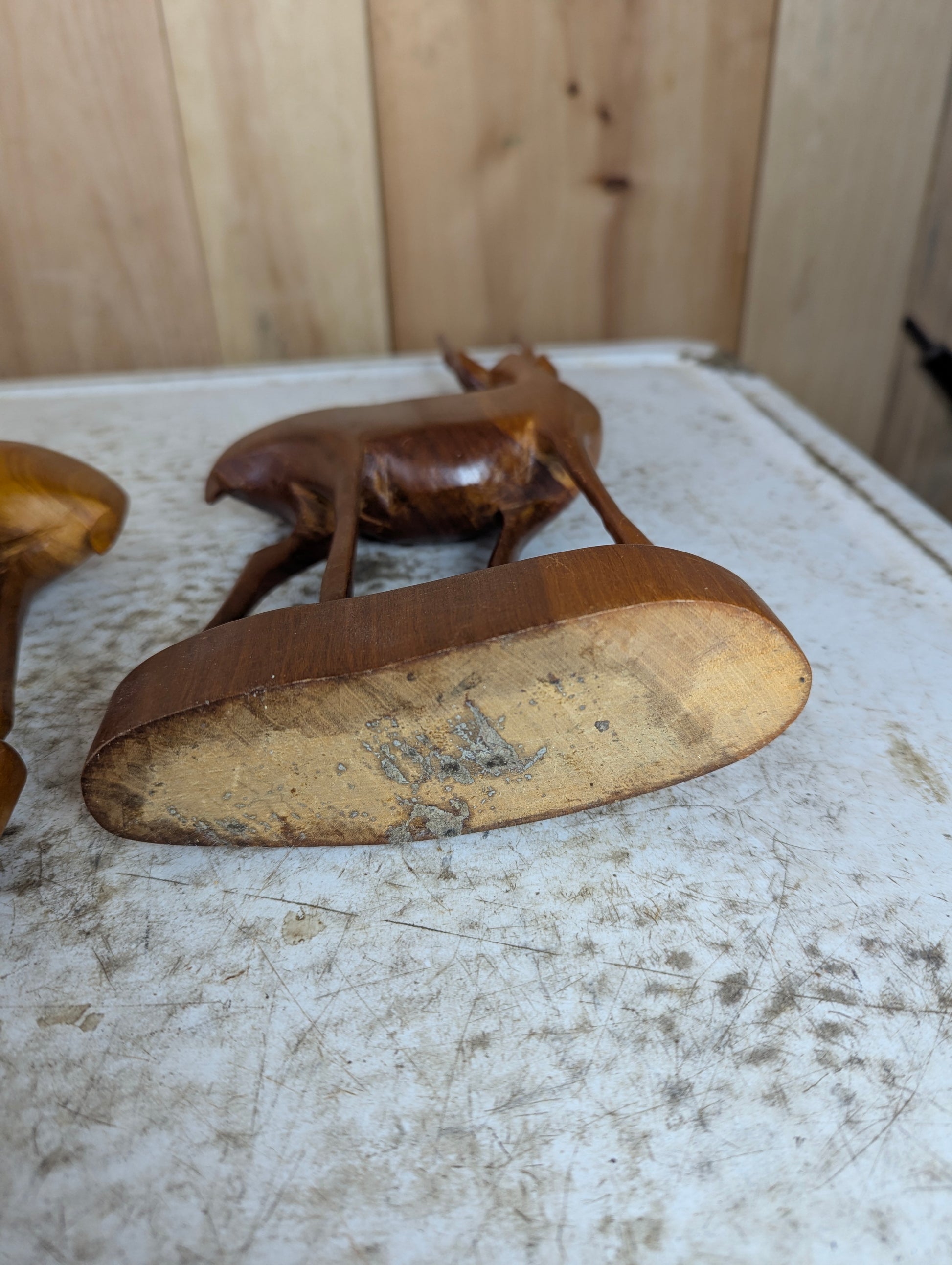 Pair of Besmo Co of Kenya Wooden Handcarved Teak Gazelle - view 10