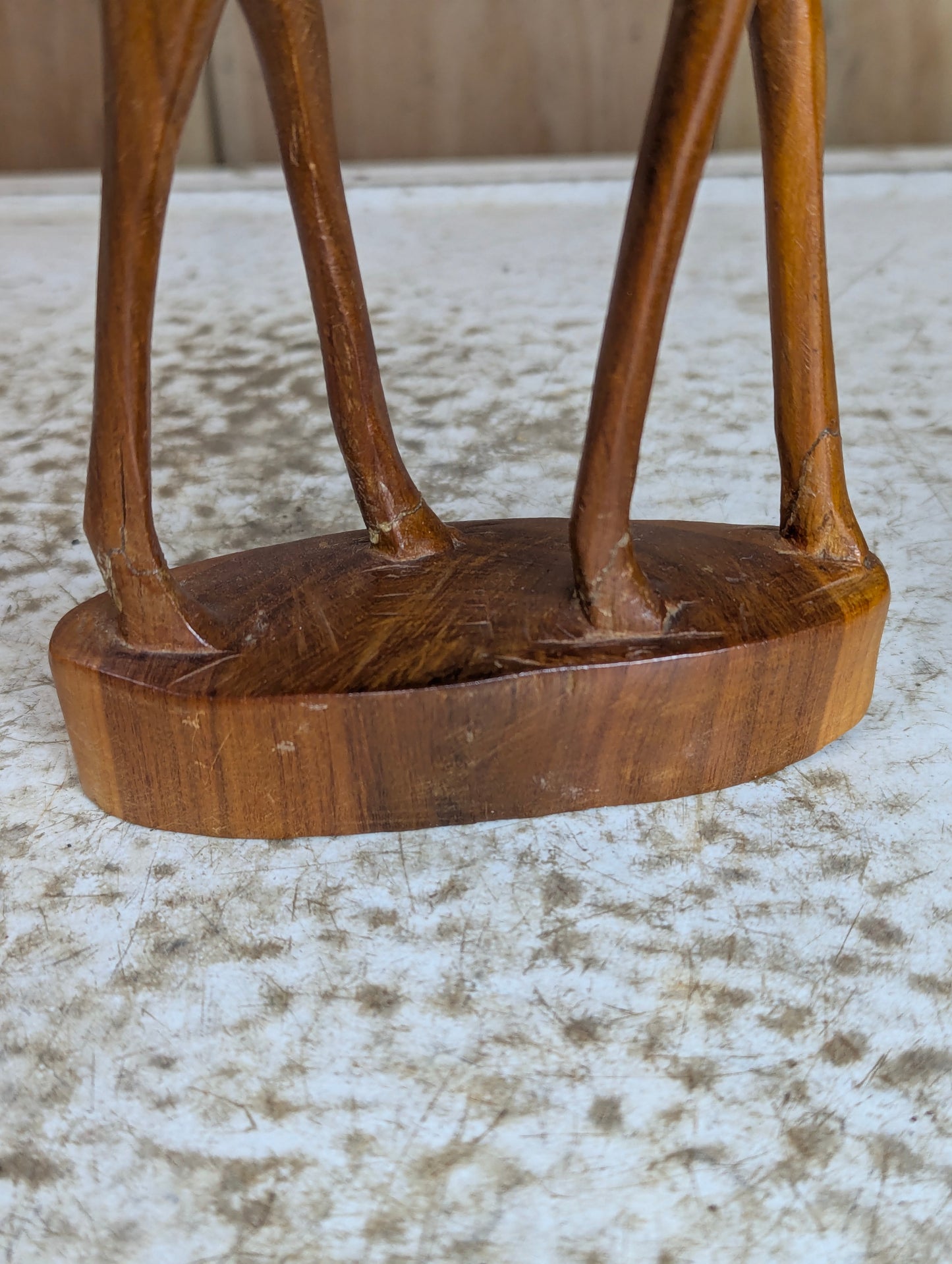 Pair of Besmo Co of Kenya Wooden Handcarved Teak Gazelle - view 7