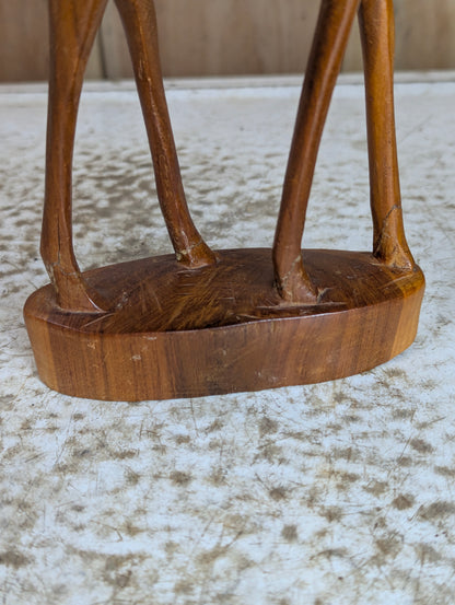 Pair of Besmo Co of Kenya Wooden Handcarved Teak Gazelle - view 7