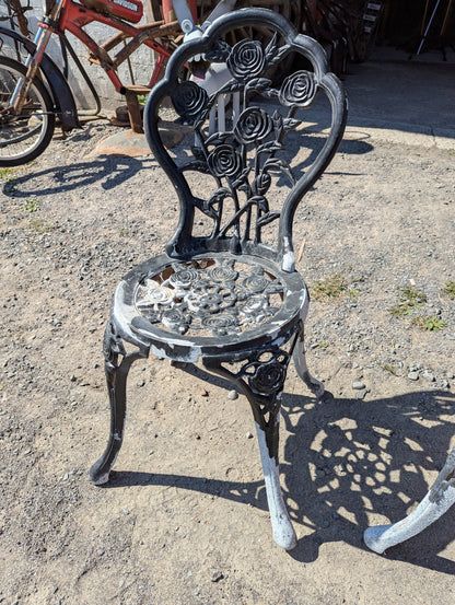 Pair of Cast Aluminum Bistro Chairs - view 2