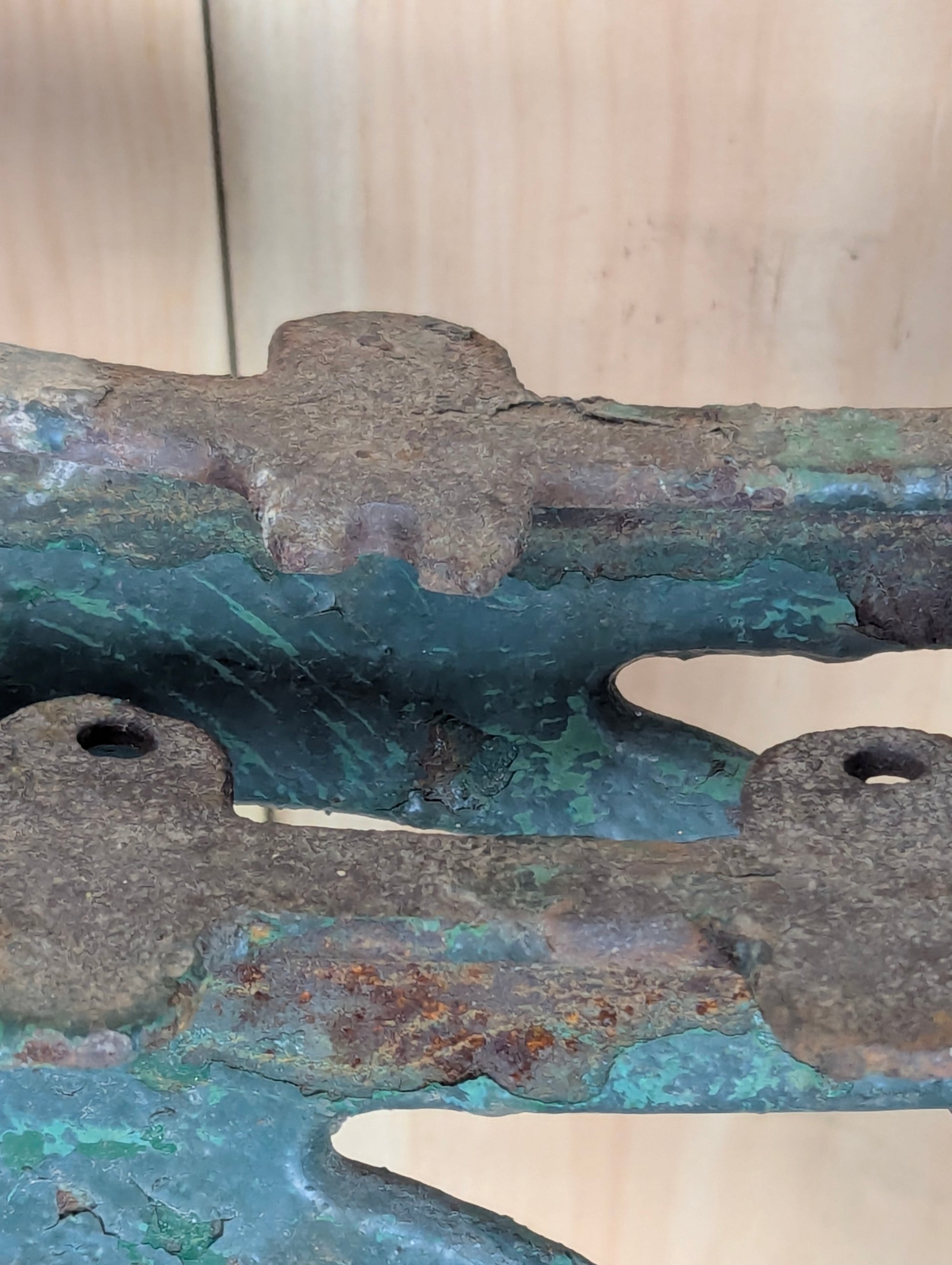Pair of Cast Iron Industrial Mahaffy Ironworks Toronto Park Bench Ends - view 4