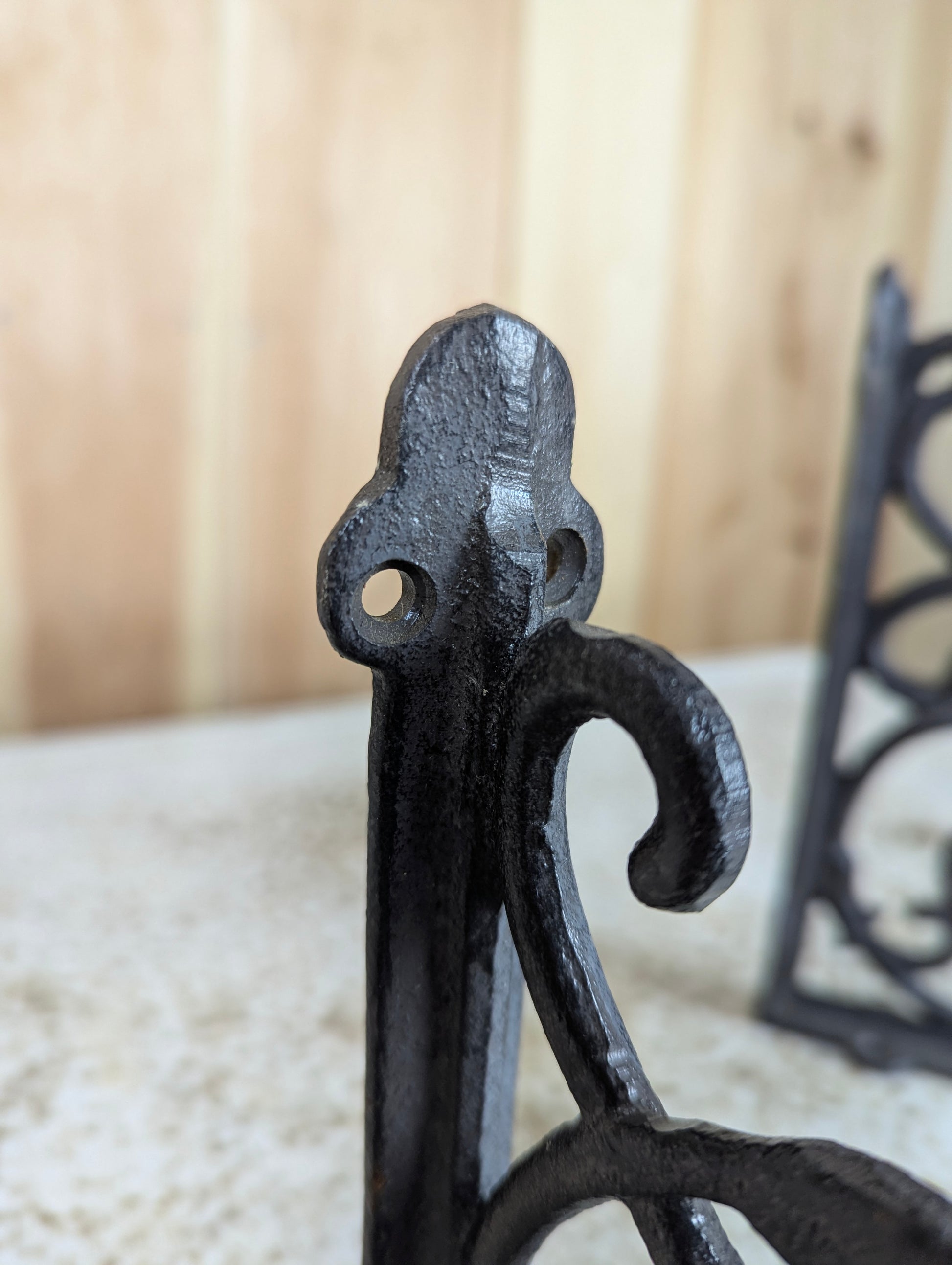 Pair of Cast Iron Shelf Brackets - view 4
