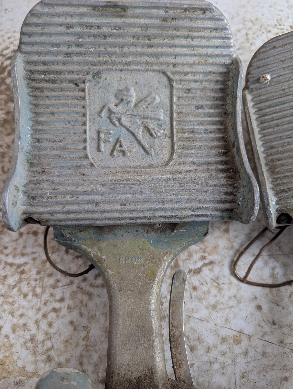 Pair of Military WW2 Fairchild PT-19 Airplane Rudder pedals - view 2