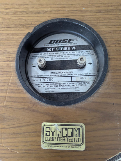 Pair of Vintage Bose 901 Series VI Speakers with Equalizer - view 13