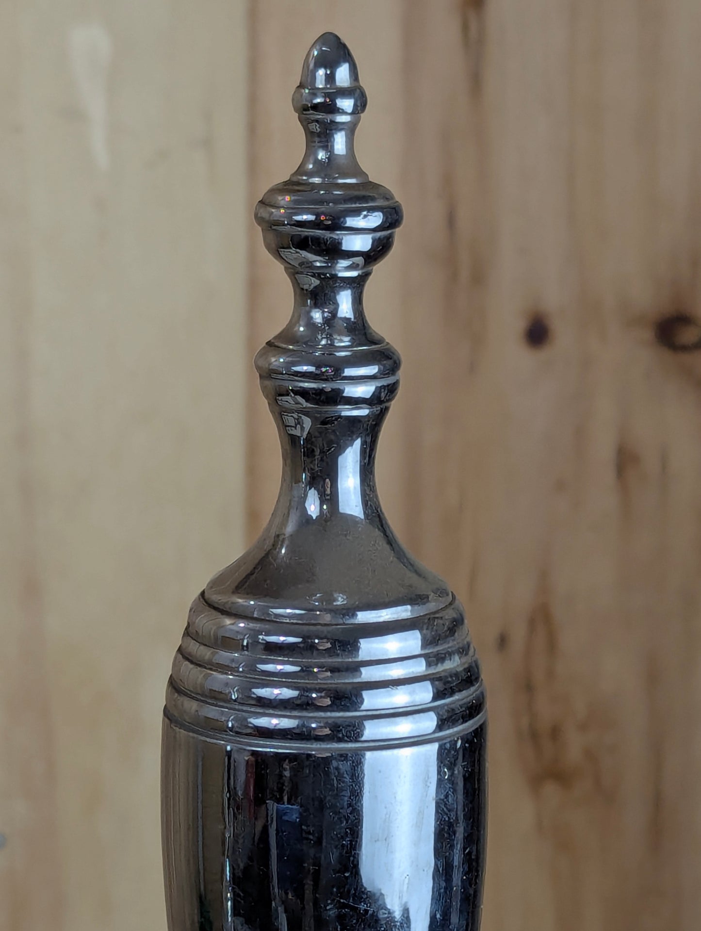 Pair of Vintage Chrome Andirons - view 4