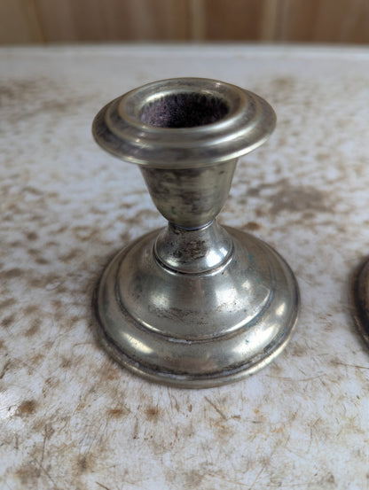 Pair of Vintage Silver-plated Candlesticks - view 2