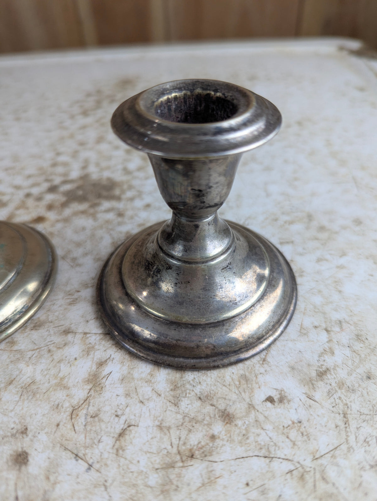 Pair of Vintage Silver-plated Candlesticks - view 3