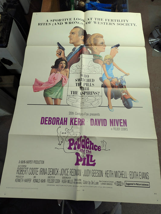 Prudence and the Pill (1968) Original Folded One Sheet Movie Poster