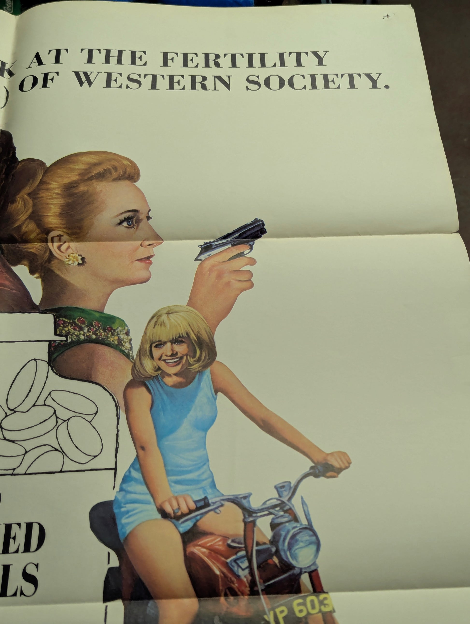 Prudence and the Pill (1968) Original Folded One Sheet Movie Poster - view 6