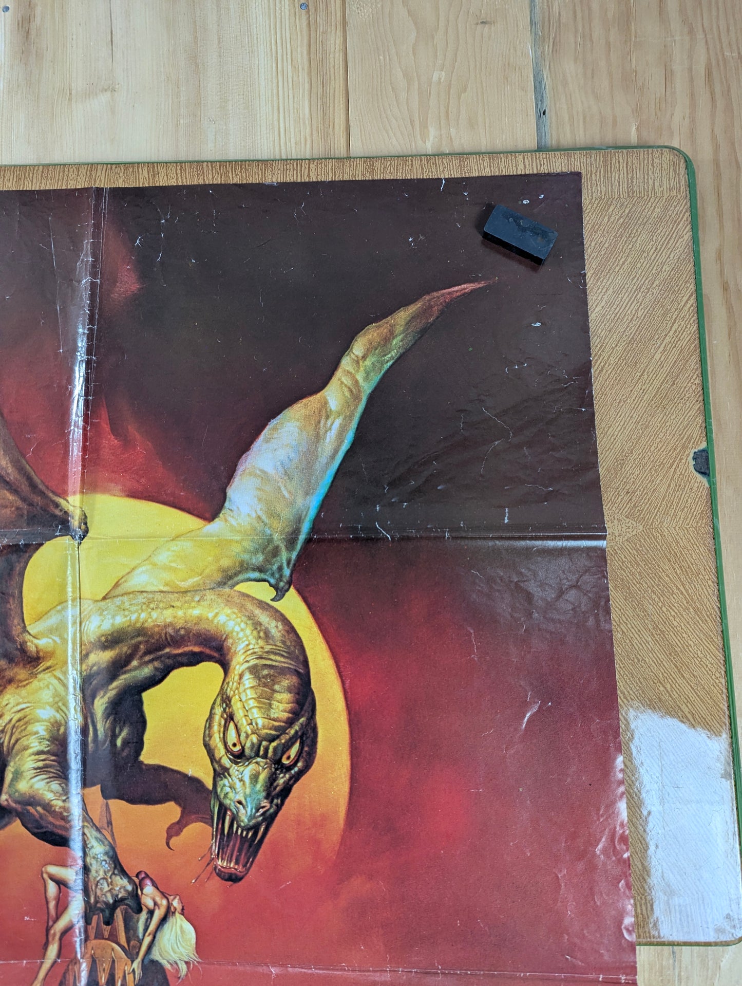 Q, The Winged Serpent (1982) Original Folded One Sheet Movie Poster - view 4