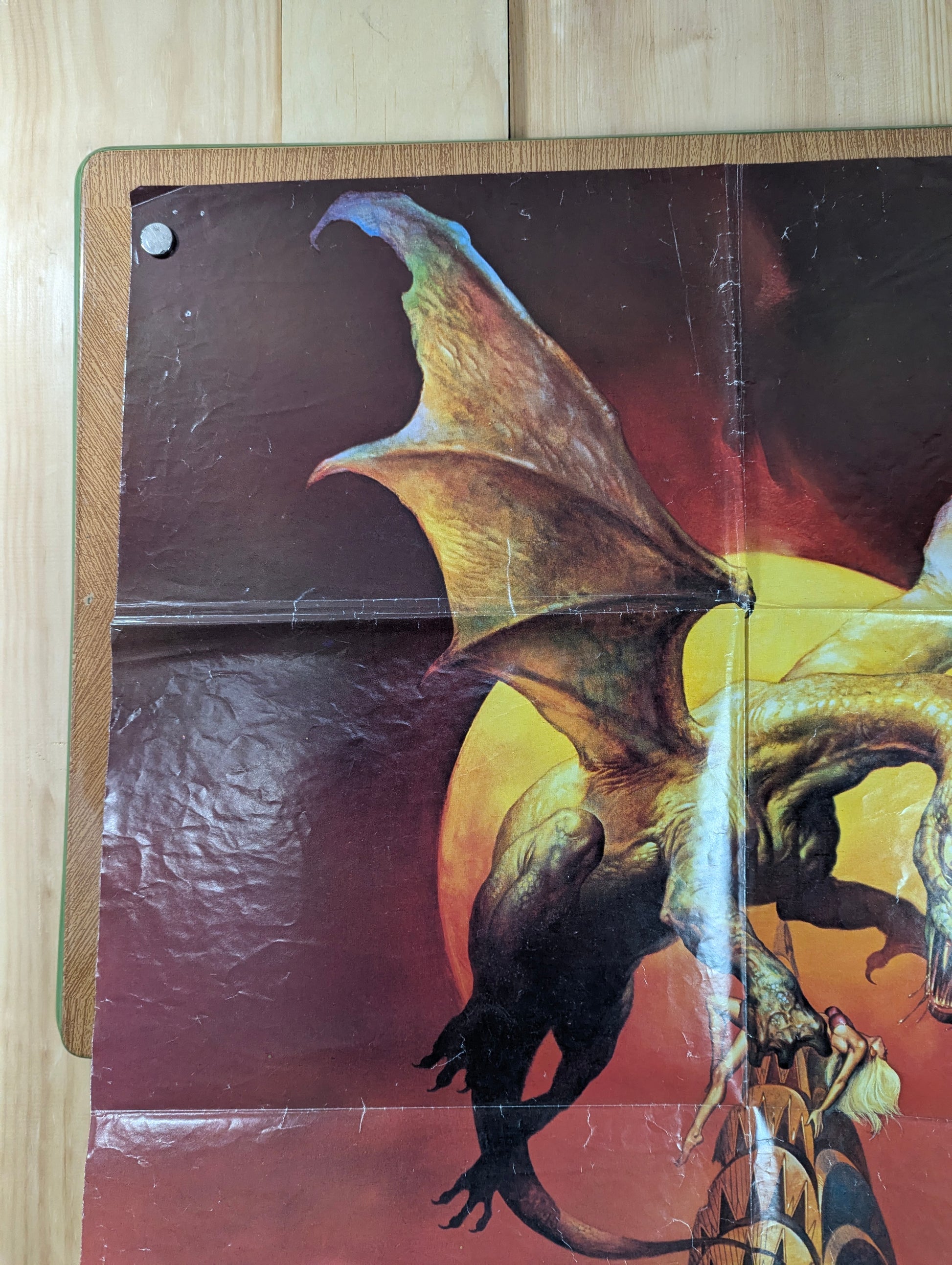 Q, The Winged Serpent (1982) Original Folded One Sheet Movie Poster - view 5
