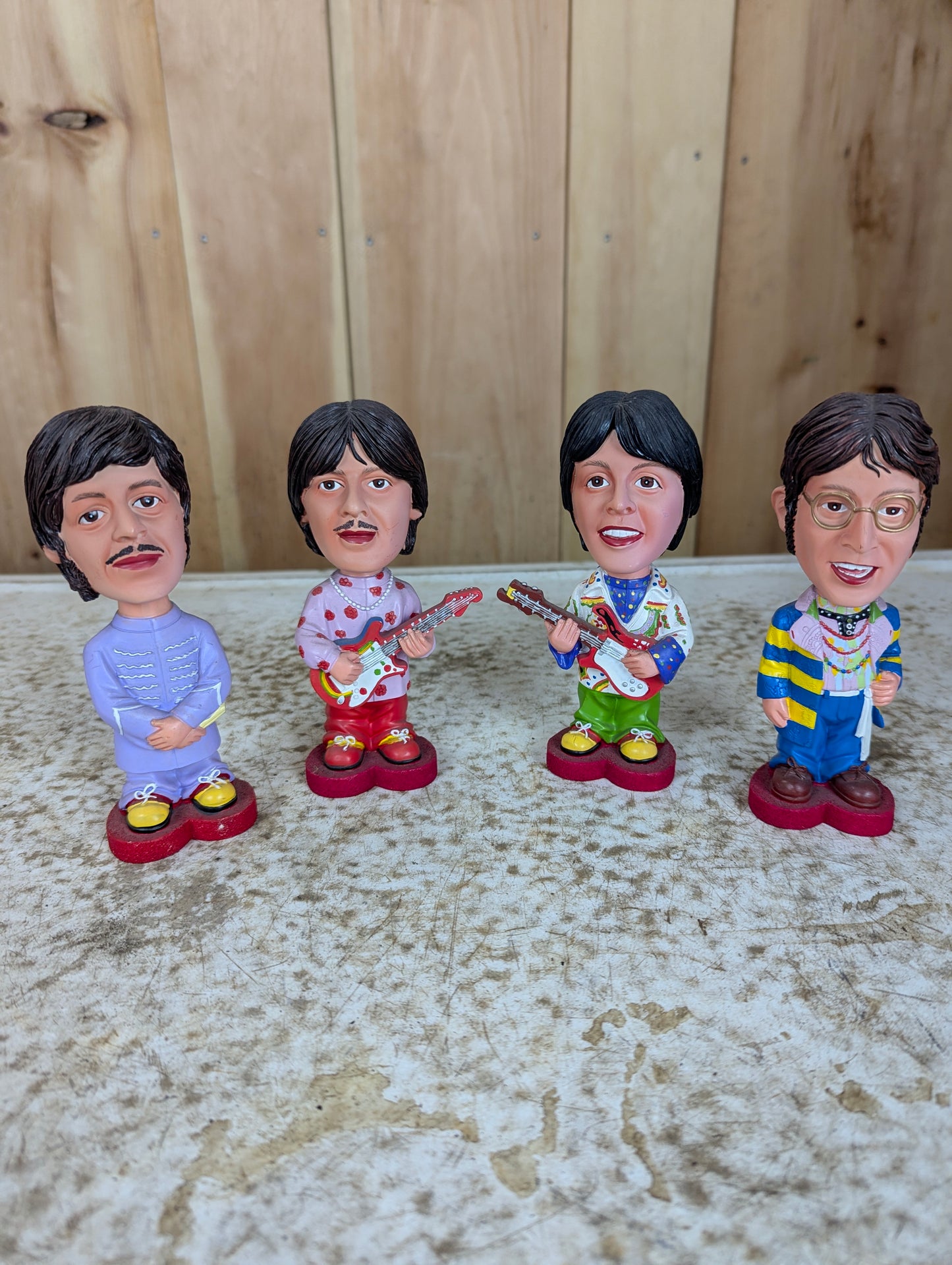 Rare Set of Collectible Beatles Bobbleheads