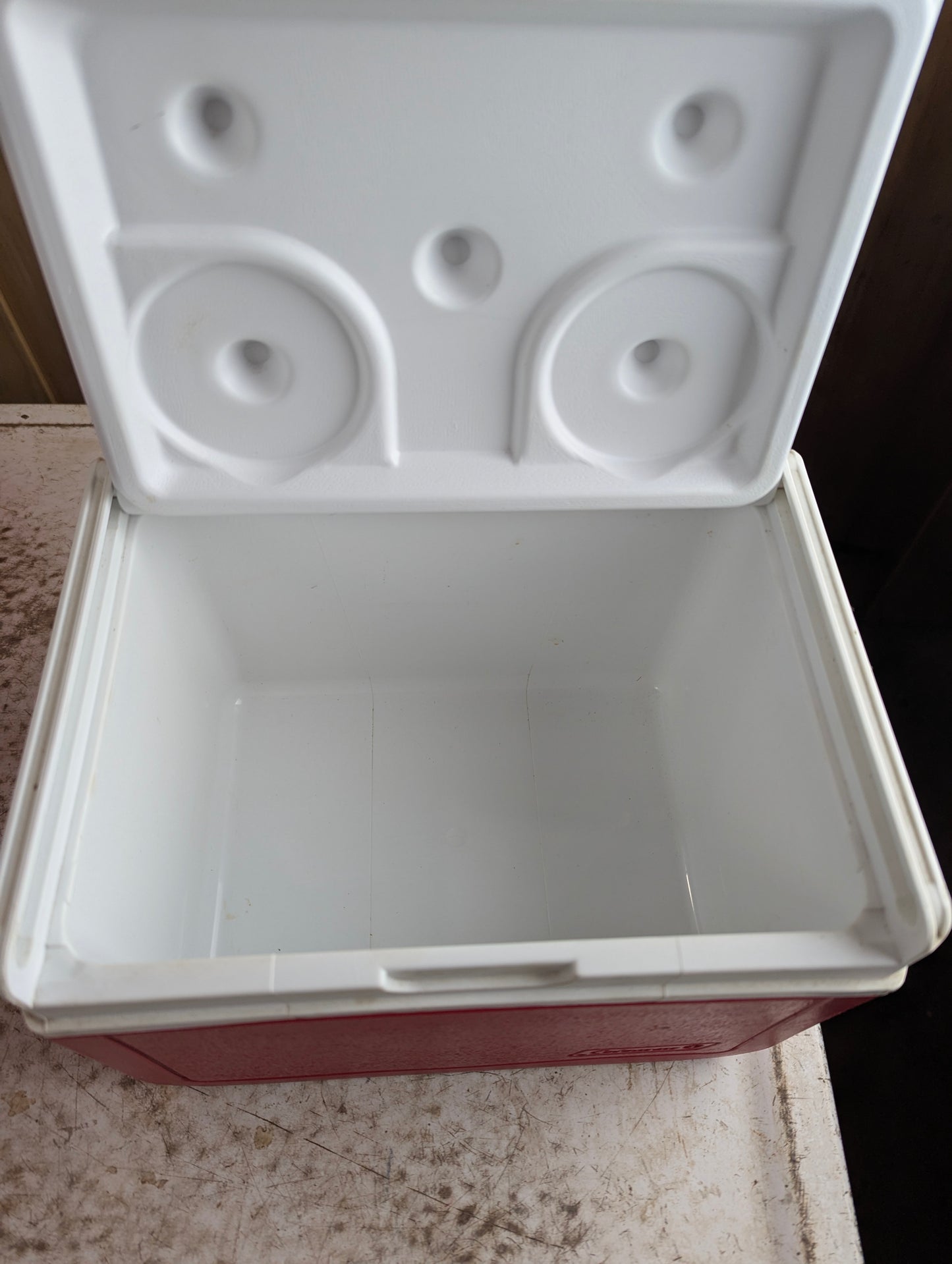 Red Coleman FlipLid 5-Quart Six Pack Mini Cooler - view 3