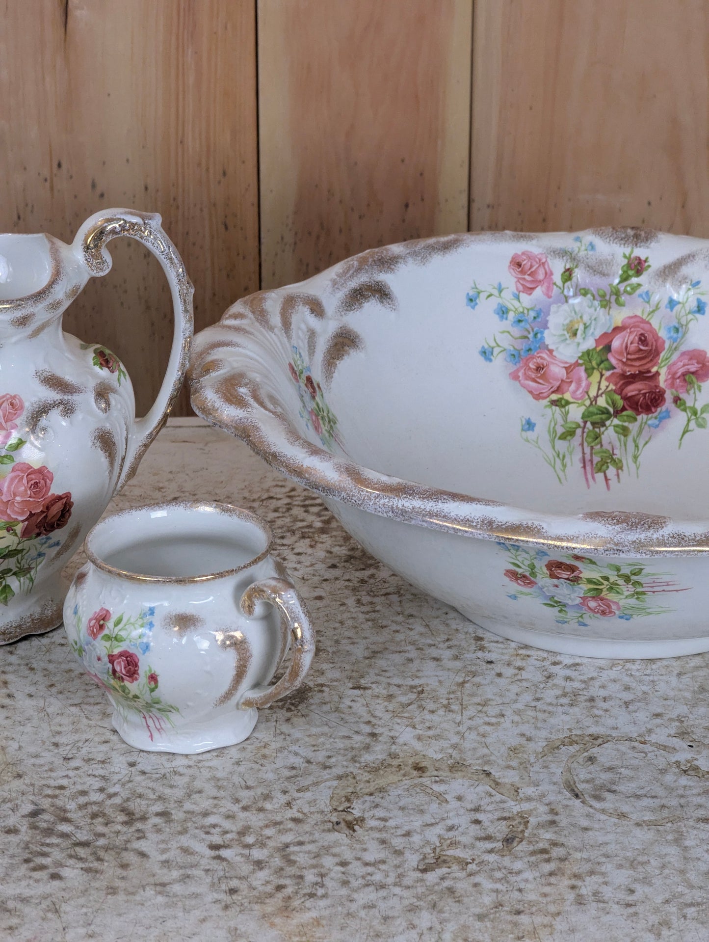 Vintage Ceramic Washstand Set